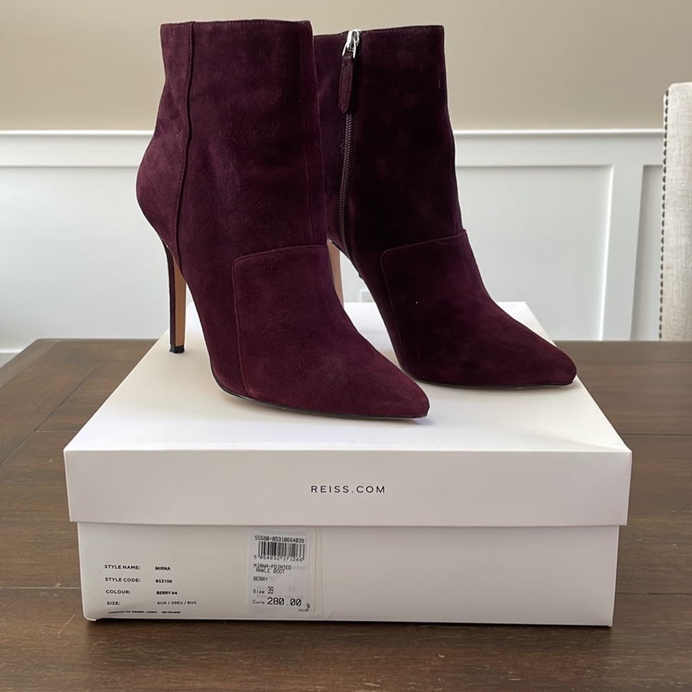 Reiss Mirna Suede Boots - Picture 2 of 6